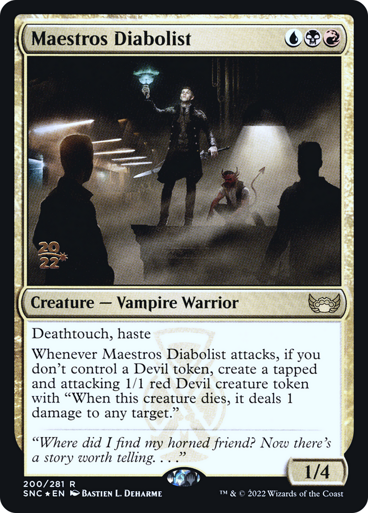 Maestros Diabolist [Streets of New Capenna Prerelease Promos]-1