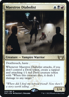 Maestros Diabolist [Streets of New Capenna Prerelease Promos]-1
