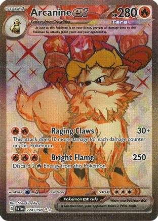 Arcanine ex (224/198) [Scarlet & Violet: Base Set]-1