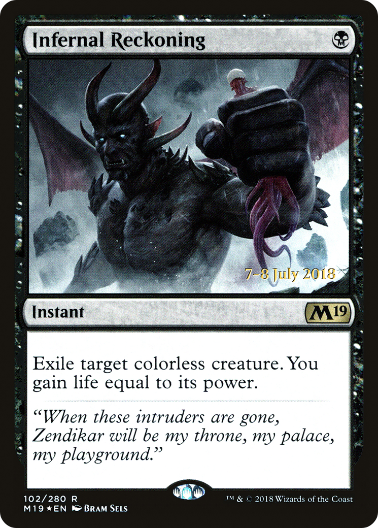Infernal Reckoning [Core Set 2019 Prerelease Promos]-1