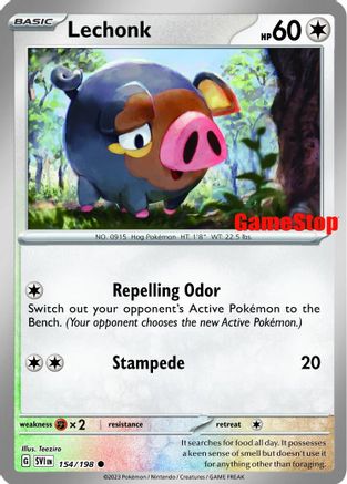 Lechonk (154/198) (GameStop Promo) [Scarlet & Violet: Base Set]-1