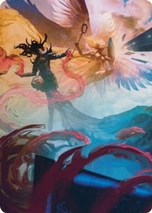 Drana and Linvala Art Card (ASMOM-058) - Art Series: March of the Machine-1
