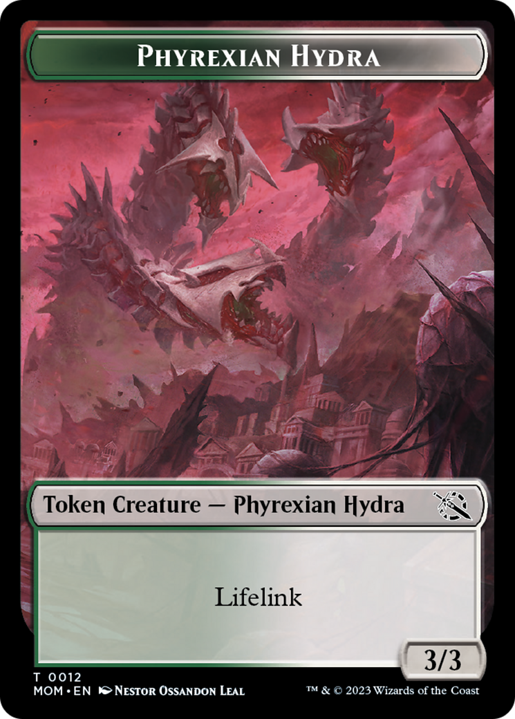 Elemental (2) // Phyrexian Hydra (12) Double-Sided Token [March of the Machine Tokens]-2