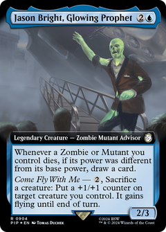 Jason Bright, Glowing Prophet (Extended Art) (Surge Foil) [Fallout]-1