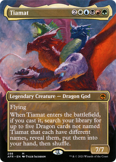 Tiamat (Borderless Alternate Art) [Dungeons & Dragons: Adventures in the Forgotten Realms]-1