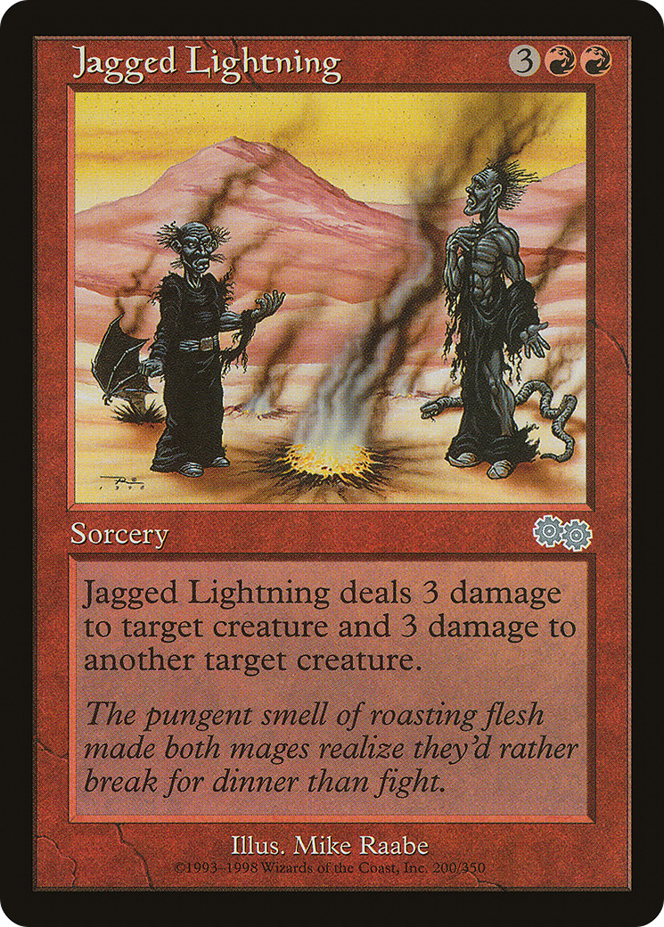 Jagged Lightning [Urza's Saga]-1