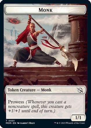 Monk // Kraken Double-Sided Token (MOM-1 // 4) - March of the Machine Foil-1