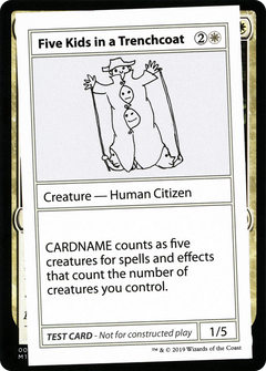 Five Kids in a Trenchcoat (2021 Edition) [Mystery Booster Playtest Cards]-1