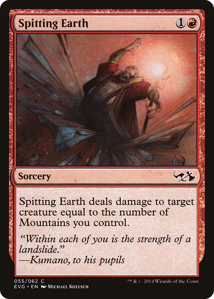Spitting Earth (Elves vs. Goblins) [Duel Decks Anthology]-1