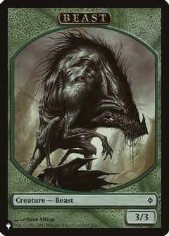 Beast // Emblem - Liliana, Defiant Necromancer Double-Sided Token (LIST-1 // 13) - The List Reprints-1