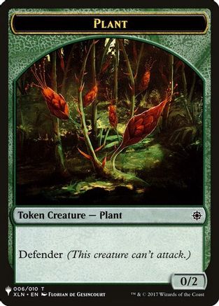 Plant // Emblem - Chandra, Roaring Flame Double-Sided Token (LIST-6 // 14) - The List Reprints-1