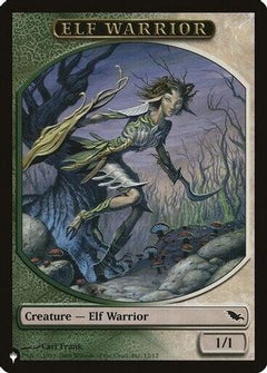 Elf Warrior // Emblem - Tibalt, Cosmic Impostor Double-sided Token (LIST-12 // 21) - The List Reprints-1