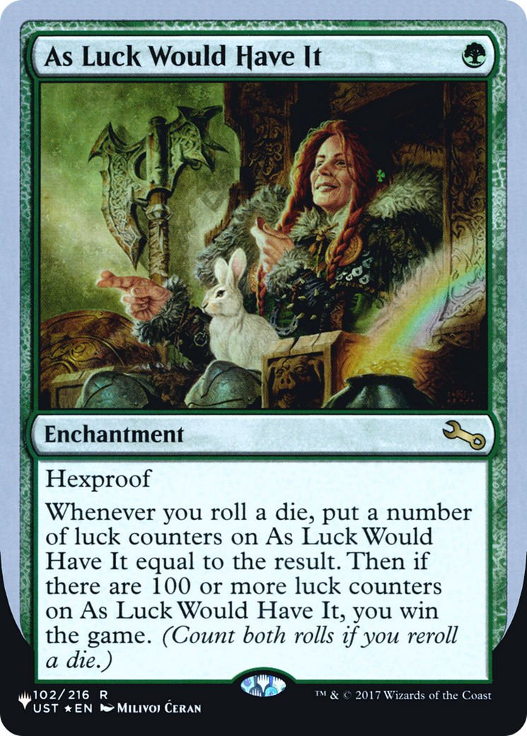 As Luck Would Have It (Unfinity Foil Edition) [The List]-1
