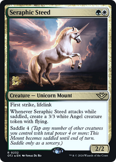 Seraphic Steed [Outlaws of Thunder Junction Prerelease Promos]-1