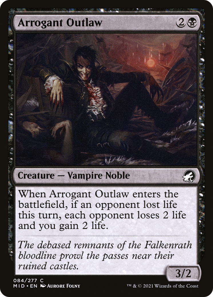 Arrogant Outlaw [Innistrad: Midnight Hunt]-1