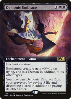 Demonic Embrace (Extended Art) [Core Set 2021]-1