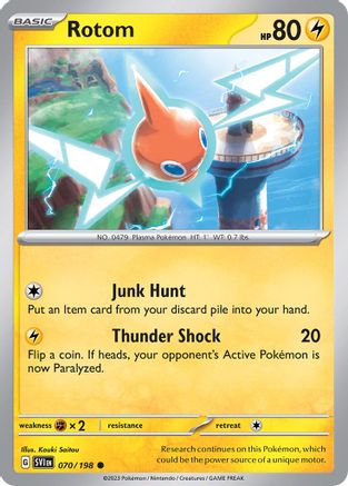 Rotom (070/198) (Theme Deck Exclusive) (Cosmos Holo) [Scarlet & Violet: Black Star Promos]-1