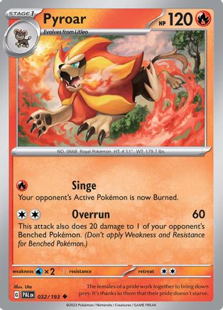 Pyroar (032/193) [Scarlet & Violet: Paldea Evolved]-1