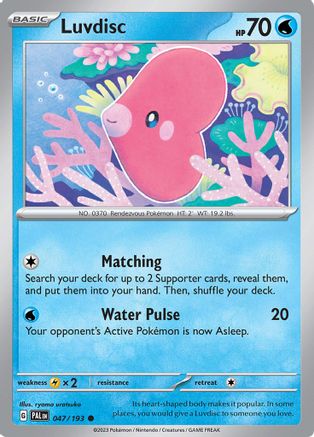 Luvdisc (047/193) [Scarlet & Violet: Paldea Evolved]-1