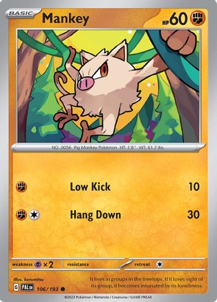 Mankey (106/193) [Scarlet & Violet: Paldea Evolved]-1