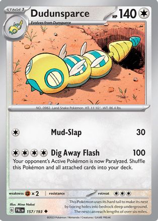 Dudunsparce (157/193) [Scarlet & Violet: Paldea Evolved]-1