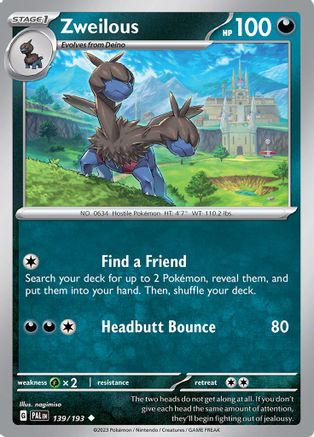 Zweilous (139/193) [Scarlet & Violet: Paldea Evolved]-1