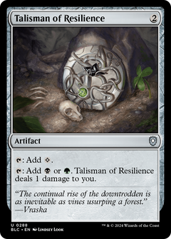 Talisman of Resilience [Bloomburrow Commander]-1