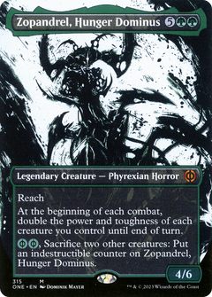 Zopandrel, Hunger Dominus (Showcase) (ONE-315) - Phyrexia: All Will Be One: (Showcase) (Borderless)-1