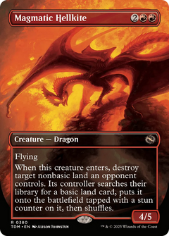 Magmatic Hellkite (Borderless) [Tarkir: Dragonstorm]-5