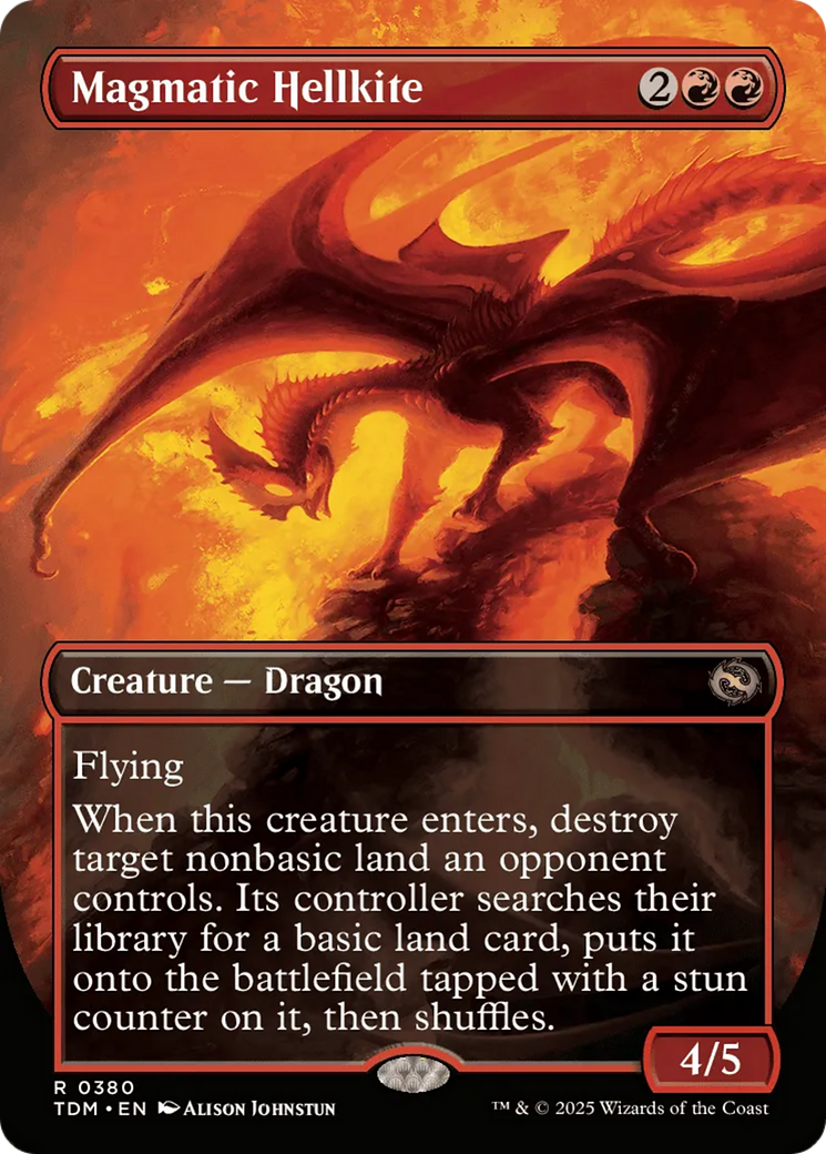 Magmatic Hellkite (Borderless) [Tarkir: Dragonstorm]-5