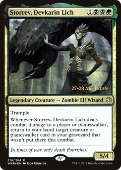 Storrev, Devkarin Lich [War of the Spark Prerelease Promos]-1