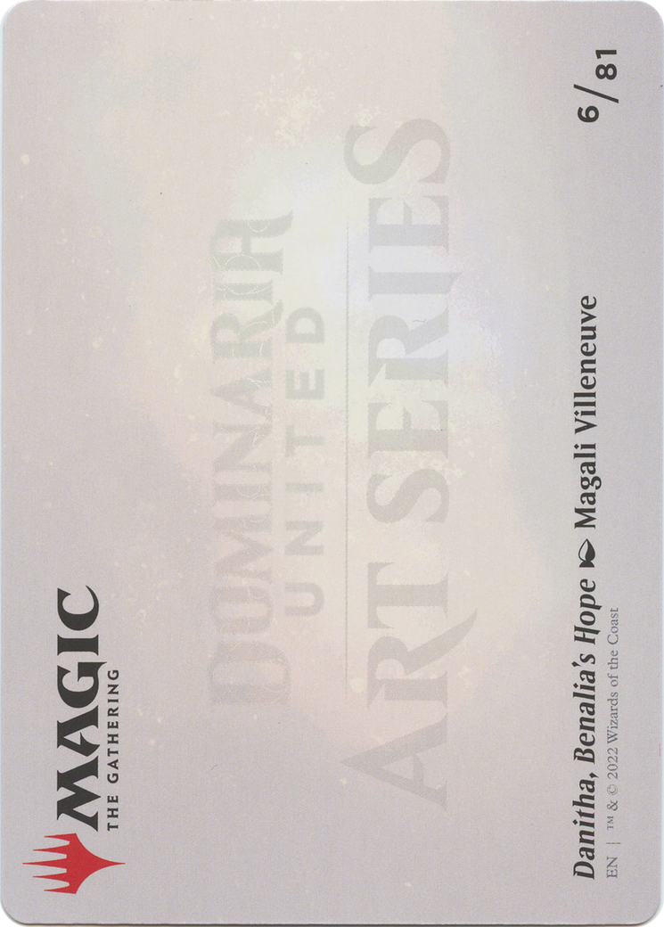 Danitha, Benalia's Hope // Danitha, Benalia's Hope (ADMU-006) - Dominaria United Art Series (Borderless)-2