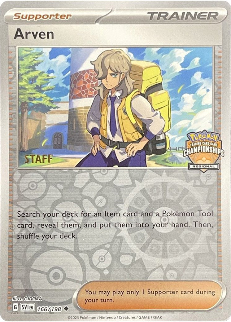Arven (166/198) (Staff Regional Championships) [League & Championship Cards]-1