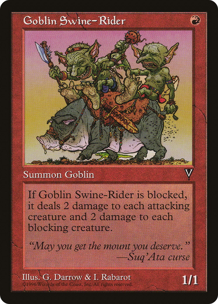 Goblin Swine-Rider [Visions]-1