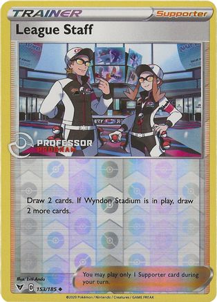 League Staff (153/185) (Professor Program Promo) [Sword & Shield: Vivid Voltage]-1