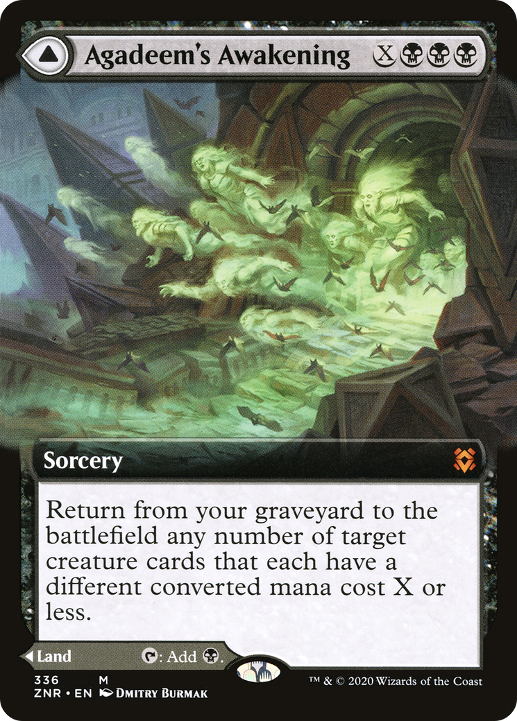 Agadeem's Awakening // Agadeem, the Undercrypt (Extended Art) [Zendikar Rising]-3