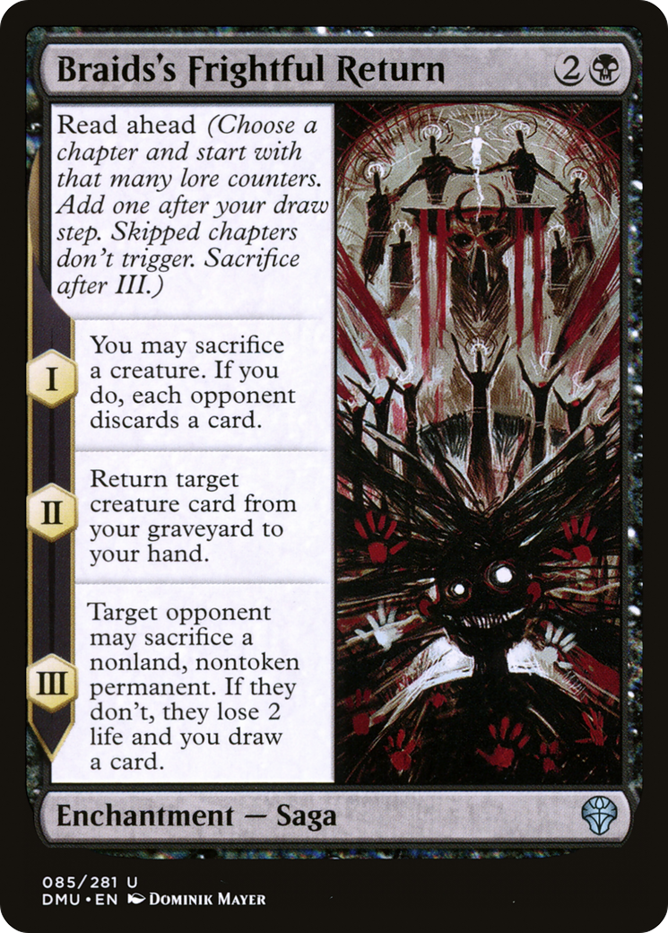 Braids's Frightful Return [Dominaria United]-1