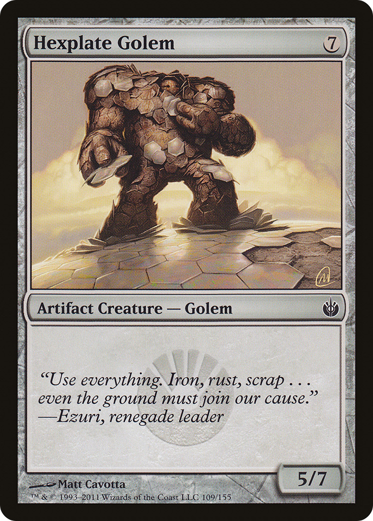 Hexplate Golem [Mirrodin Besieged]-1