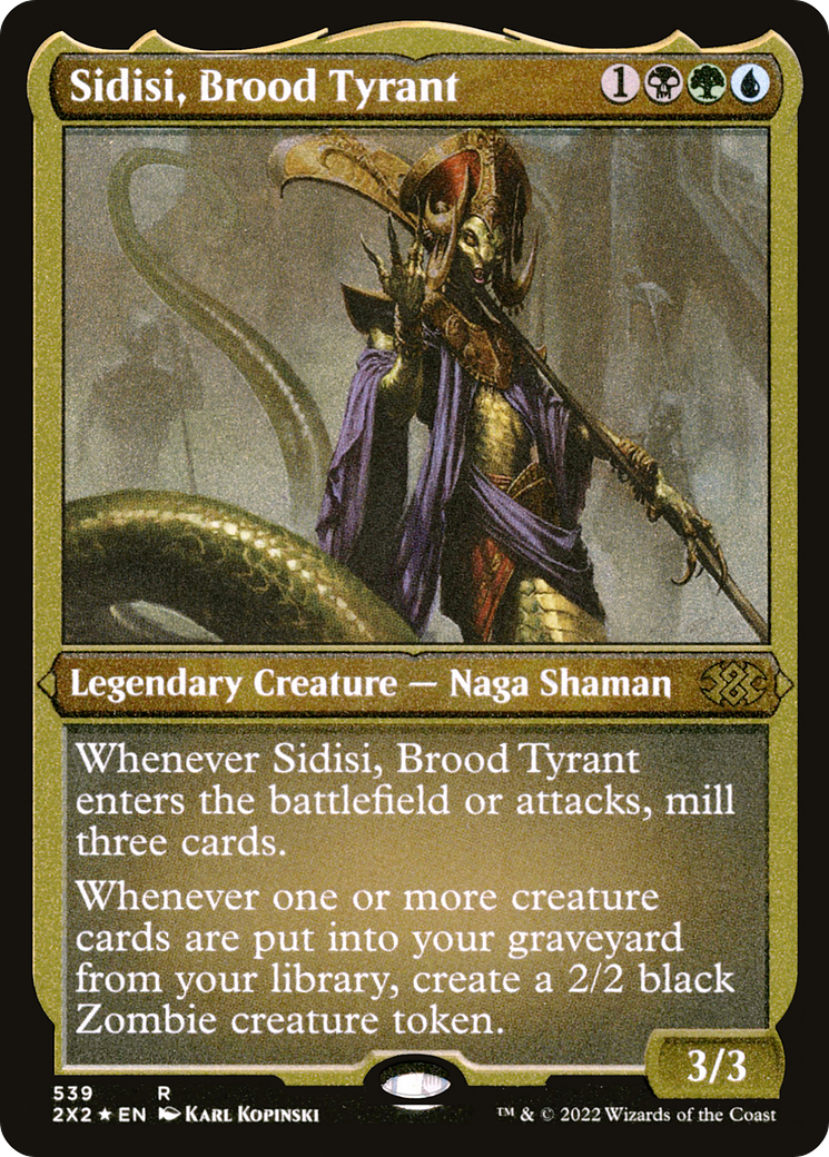 Sidisi, Brood Tyrant (Foil Etched) [Double Masters 2022]-1