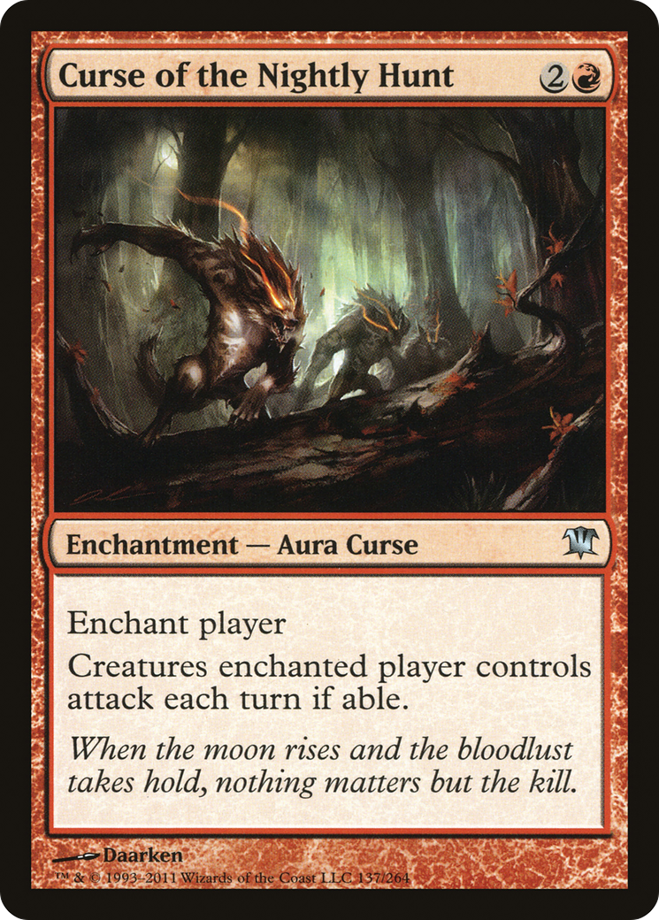 Curse of the Nightly Hunt [Innistrad]-1