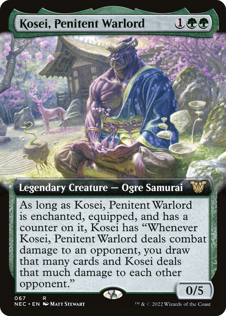 Kosei, Penitent Warlord (Extended) [Kamigawa: Neon Dynasty Commander]-1