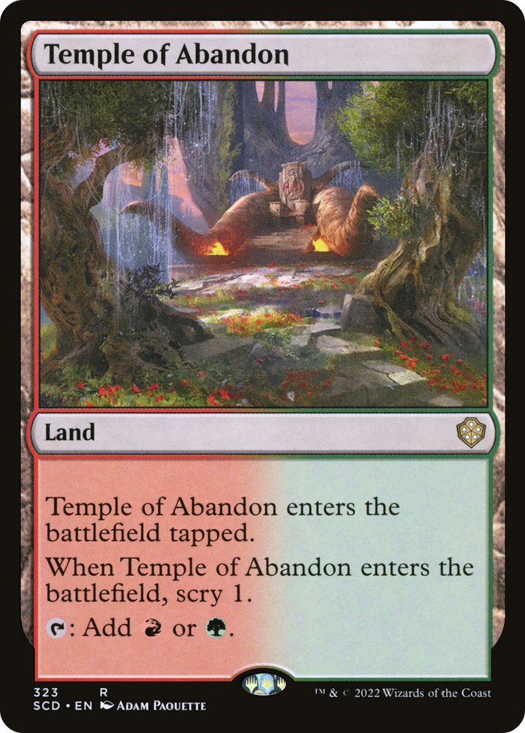 Temple of Abandon [Starter Commander Decks]-1