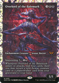 Overlord of the Balemurk (Japan Showcase Fracture Foil) [Duskmourn: House of Horror]-1