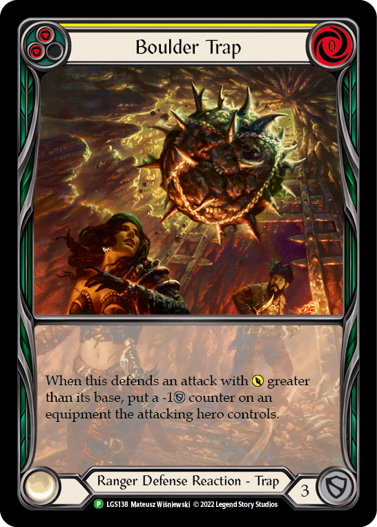 Boulder Trap (Yellow) [LGS138] (Promo)  Rainbow Foil-1