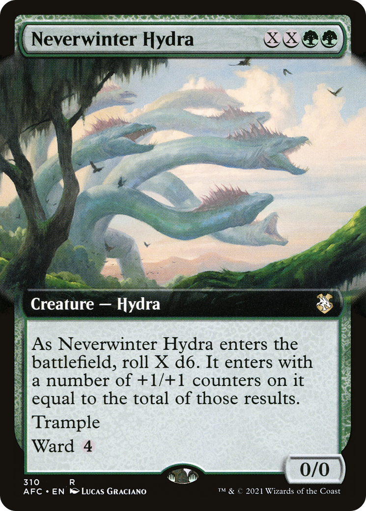 Neverwinter Hydra (Extended Art) [Dungeons & Dragons: Adventures in the Forgotten Realms Commander]-1