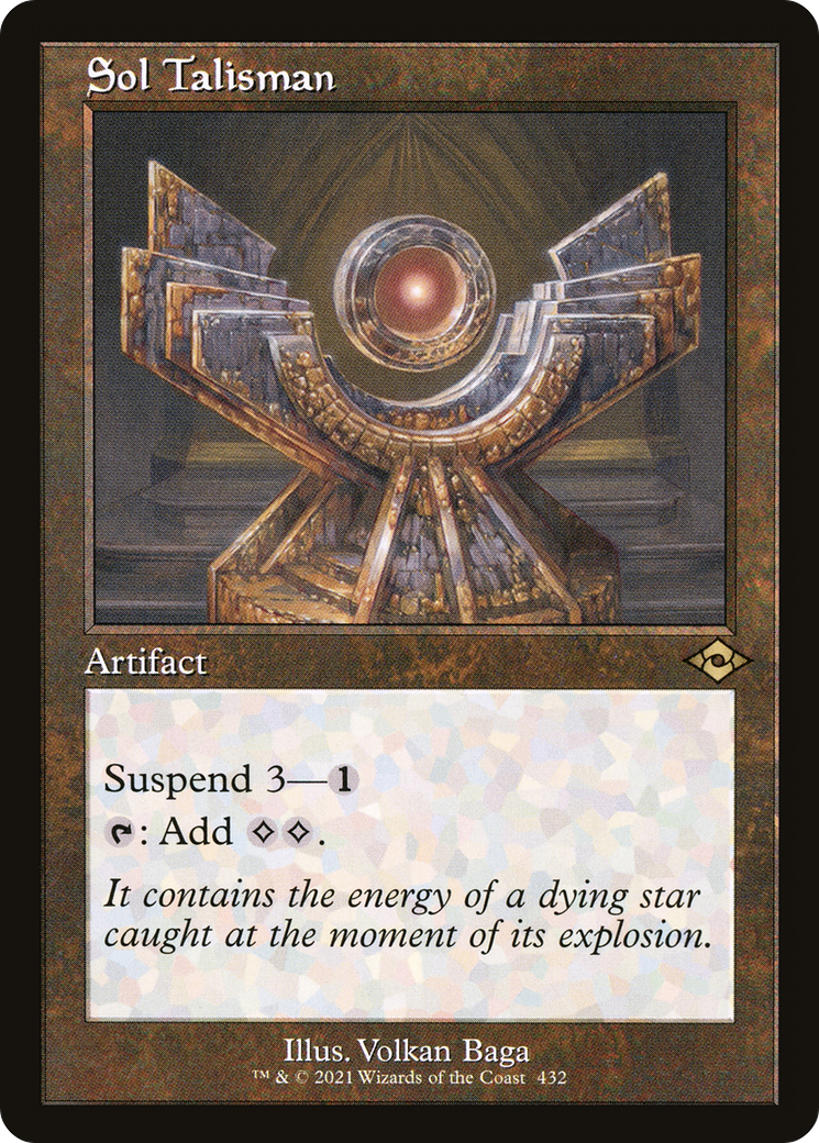 Sol Talisman (Retro Frame) (MH2-432) - Modern Horizons 2 Etched Foil-1