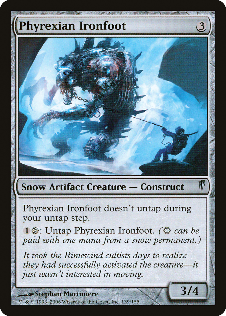 Phyrexian Ironfoot [Coldsnap]-1