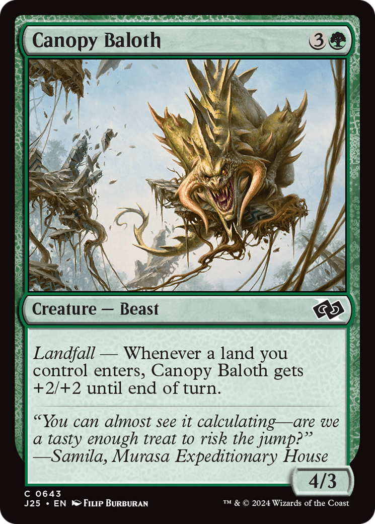 Canopy Baloth [Foundations Jumpstart]-1