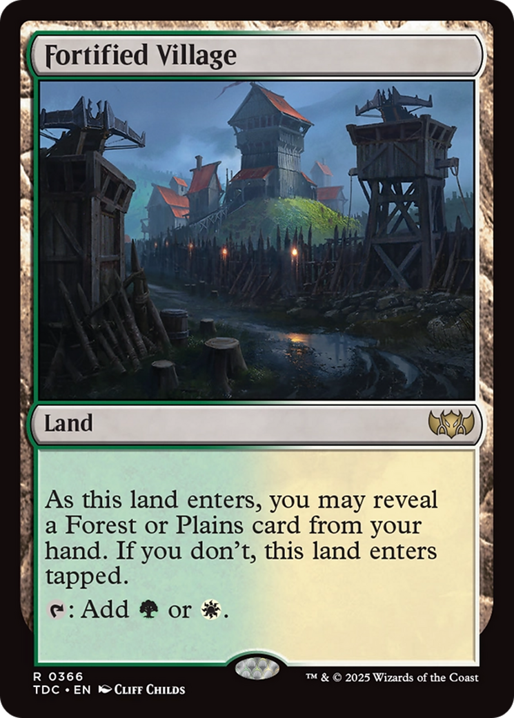 Fortified Village [Tarkir: Dragonstorm Commander]-1
