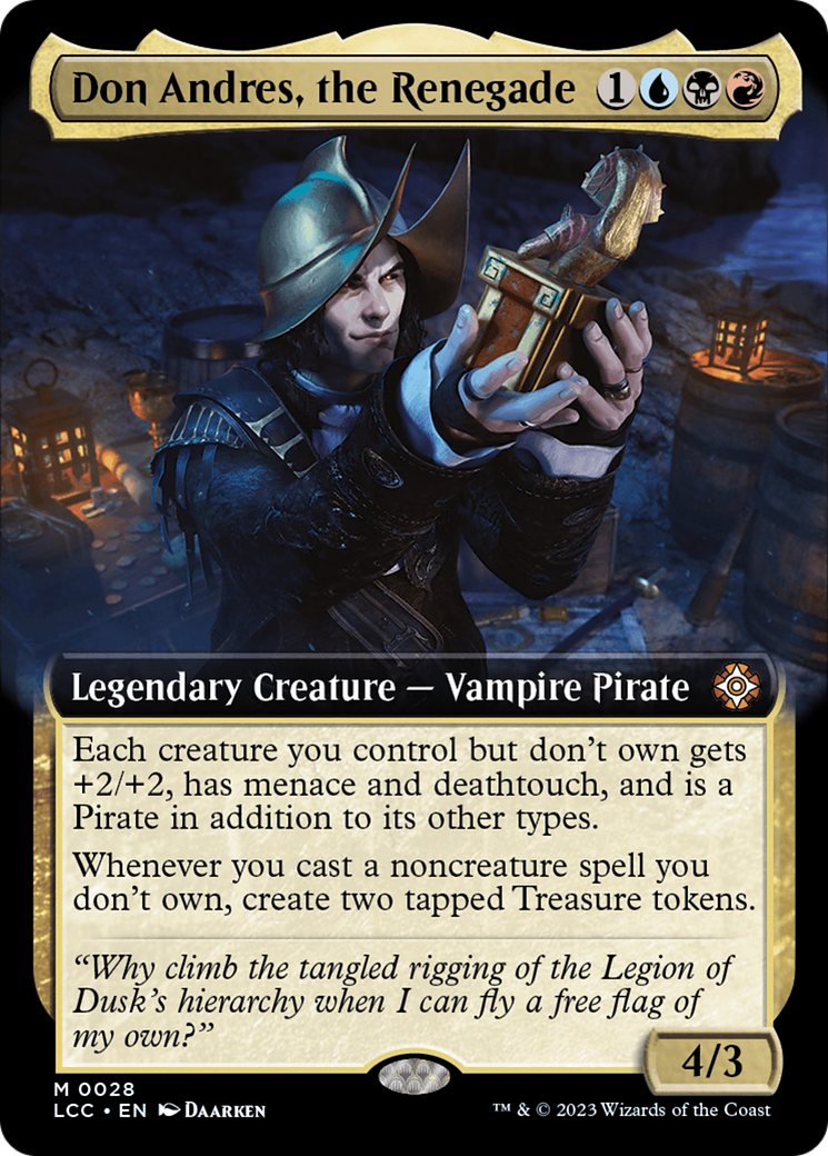 Don Andres, the Renegade (Extended Art) [The Lost Caverns of Ixalan Commander]-1